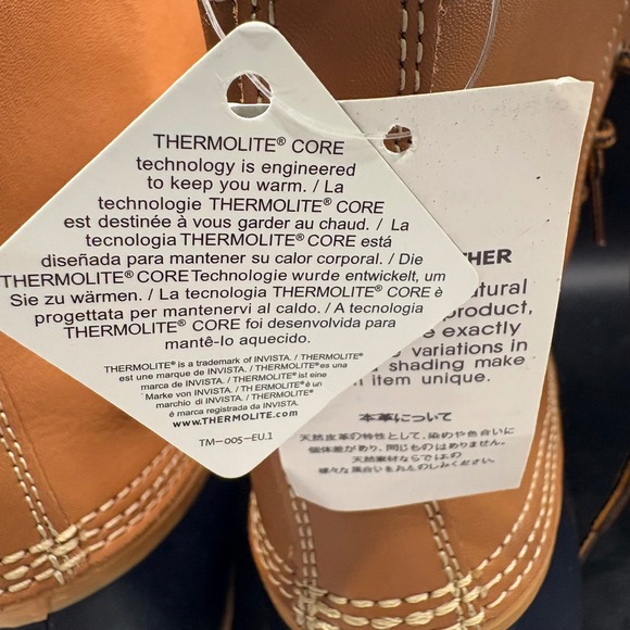 NEW Lands End Womens 8B Duck Boots Leather Waterproof Lace Up Ankle Boots - Picture 9 of 10